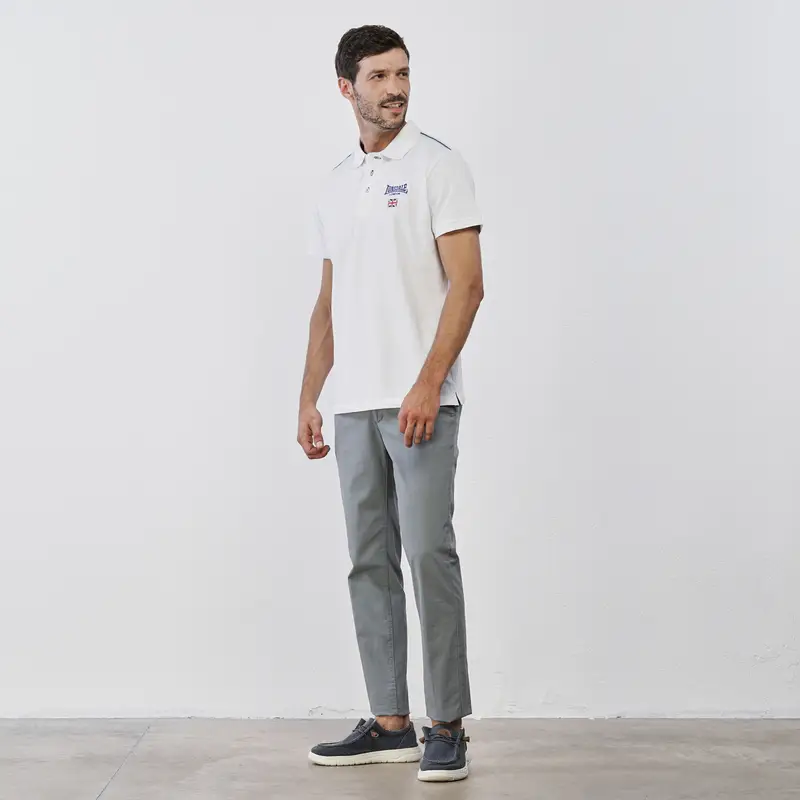 KOXO Pantaloni lunghi grigi da uomo in cotone