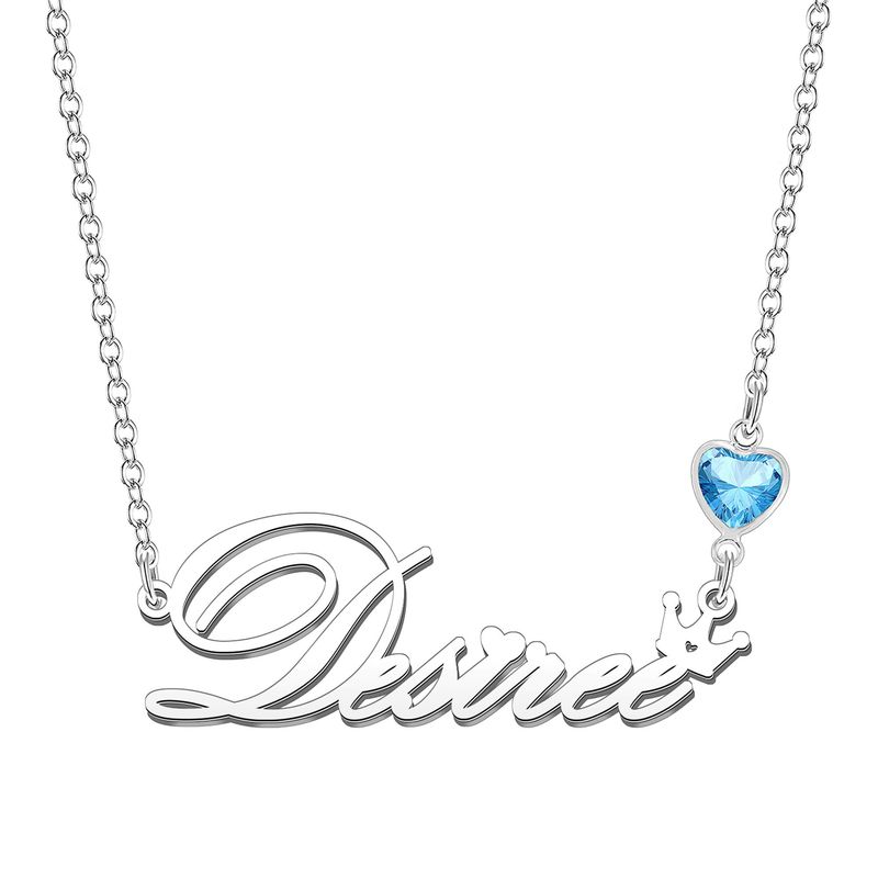 Kraven Collana Donna Ciondolo Pietra di Nascita Personalizzato