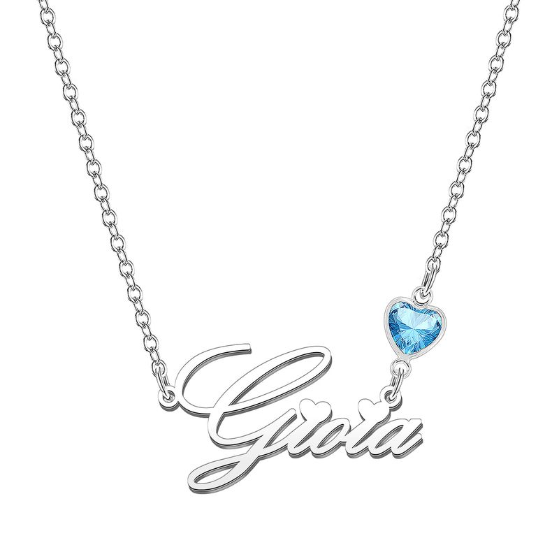 Kraven Collana Donna Pietra di Nascita Blu