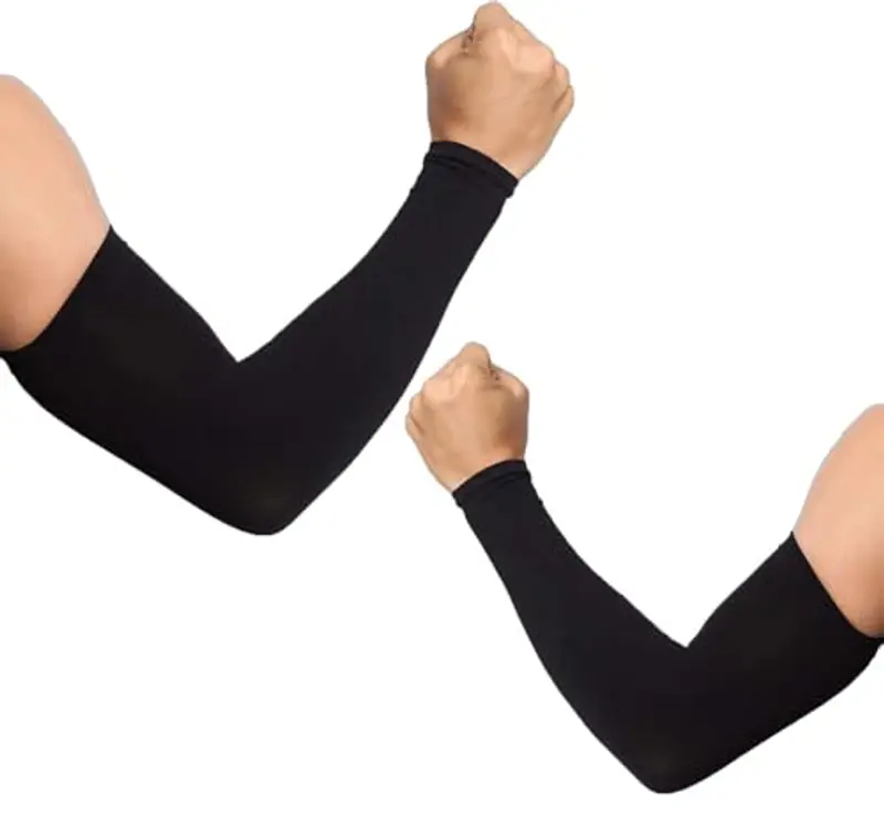 Ksnnrsng Manicotto Braccio UV Protezione Manicotti di Ghiaccio Raffreddamento moderato Sport Ciclismo pallavolo all'aperto Guidare