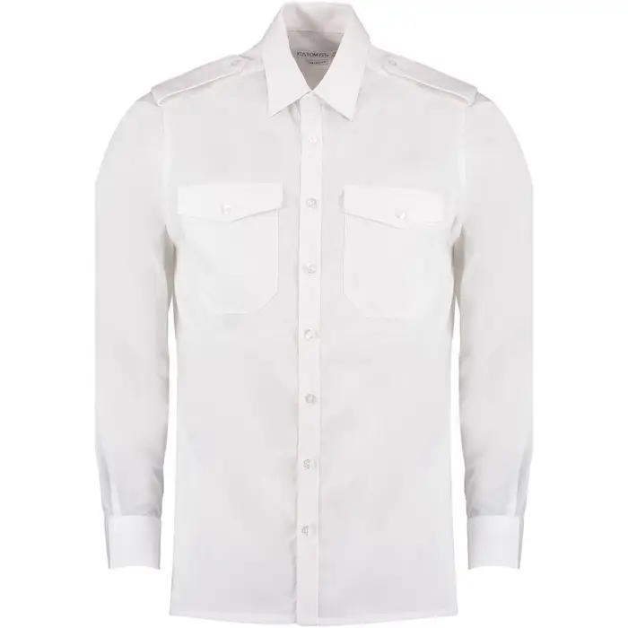 Kustom Kit Camicia a maniche lunghe K134 Bianco