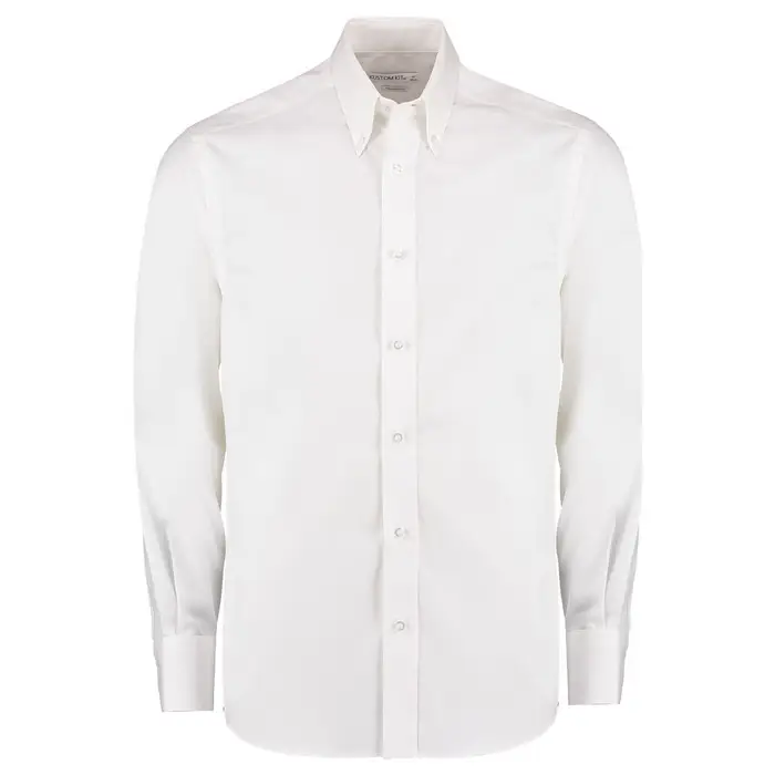 Kustom Kit Camicia a maniche lunghe K188 Bianco