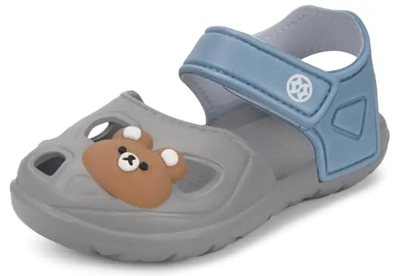 KVbabby Sandali per bambini e ragazzi Scarpe da Giardino Antiscivolo Sandali da Spiaggia Ciabatte, 2463grigio, 20/21 EU/Dimensione