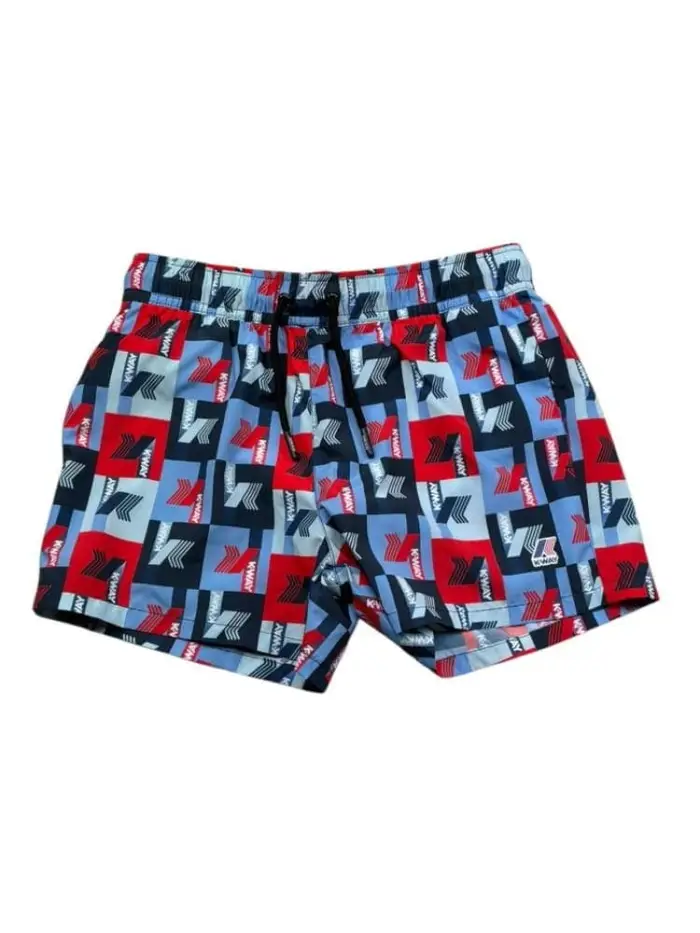 Kway costume da bagno kids/junior con logo all over