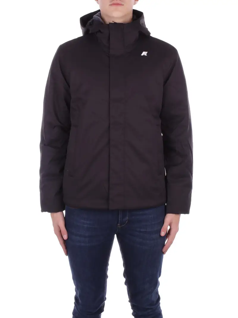 Giubbotto Uomo KWAY Black p blue a Jacko twill marmotta