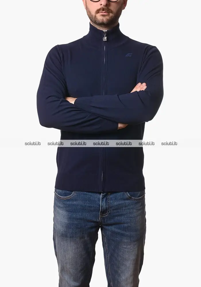 Kway Maglia uomo blu scuro Finny cotton ps