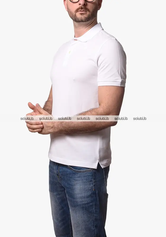 Kway Polo uomo bianca Vinnie pique