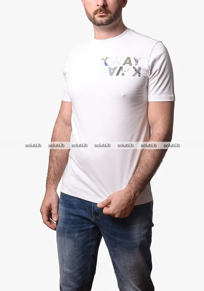 Kway Tshirt uomo bianca Odom jersey lettering