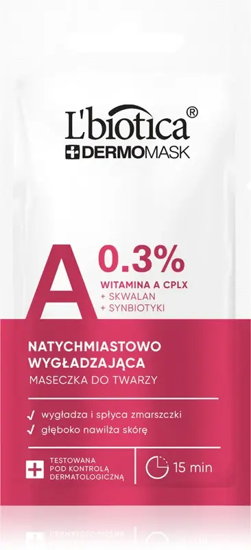 L’biotica DermoMask A 0, 3% maschera lisciante viso 8 ml