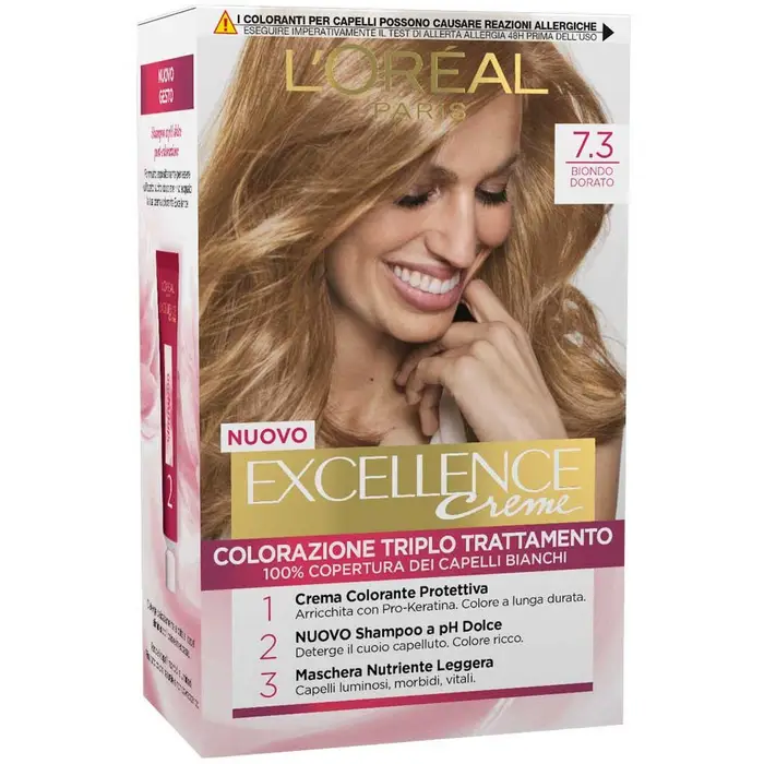 L Oréal Colorazione triplo trattamento - 7 3 Biondo dorato