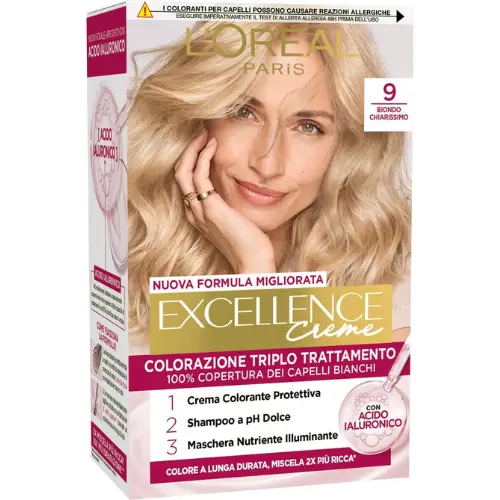L Oréal Colorazione triplo trattamento - 9 Biondo chiarissimo