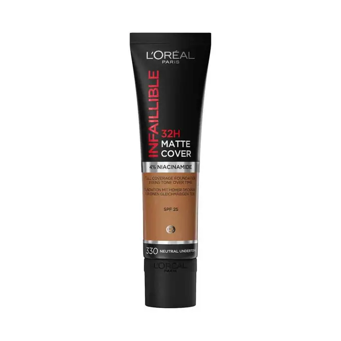 L oréal Fondotinta & primer Infallible 32H Matte Cover Foundation - 330 Neutral Und Marrone