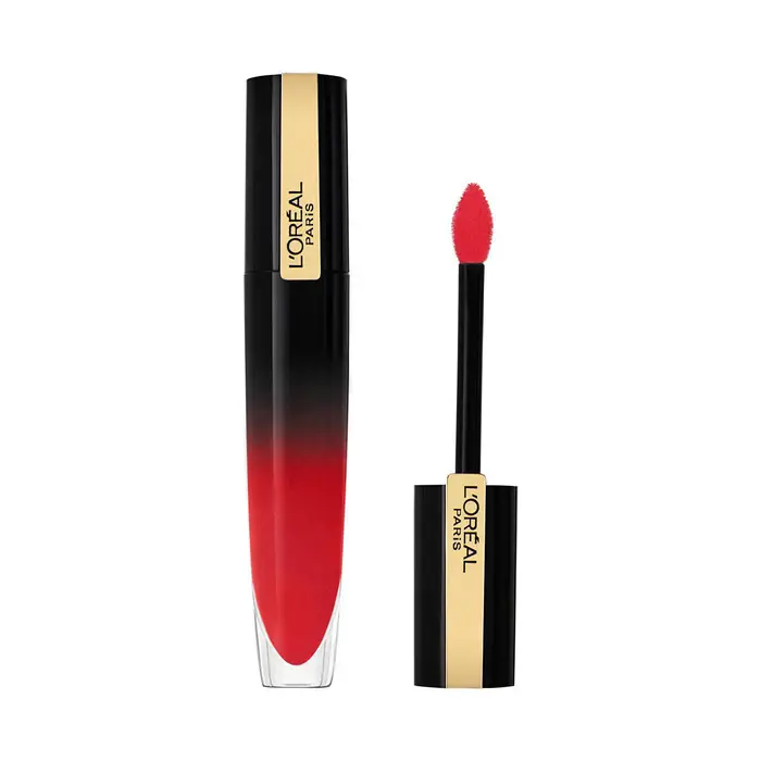 L oréal Gloss Signature Lacquered Liquid Lipstick - 315 Be Courageous Beige