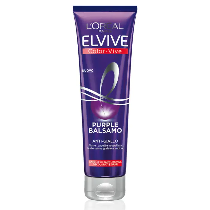 L Oréal Paris Elvive Balsamo antigiallo Color Vive Purple 150ml - Balsamo Protezione Colore Capelli