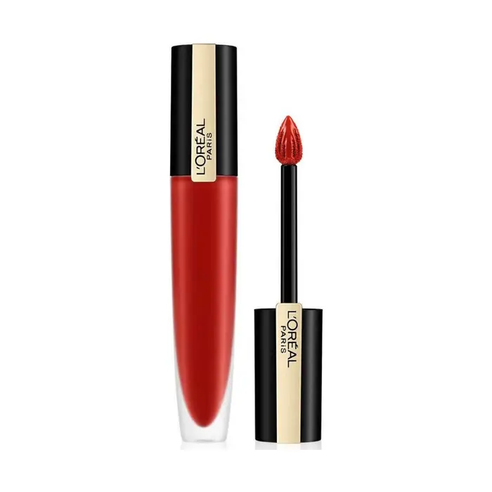 Rossetti L Oréal Paris Signature Matte Liquid Lipstick - 115 I Am Worth It Rosso