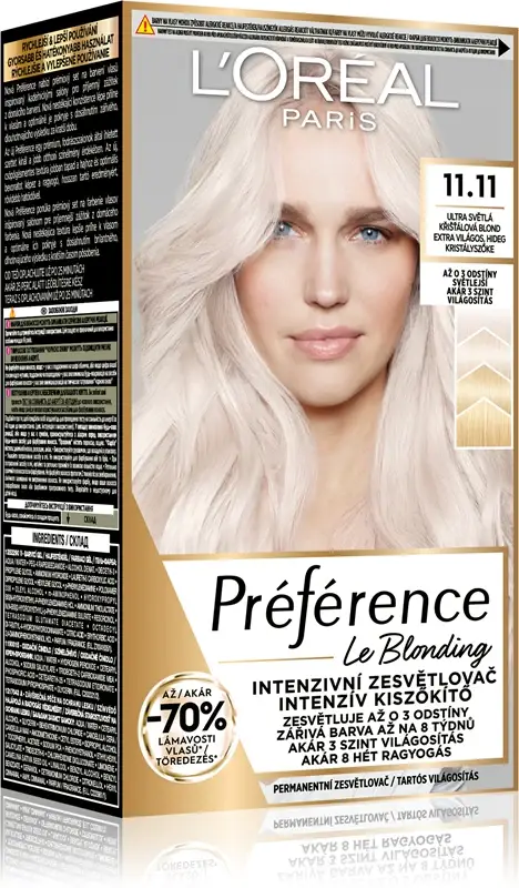 L´oréal paris Schiarente intensivo Préférence Le Blonding - Tonalità 11 11 Biondo ultra chiaro cristallo freddo