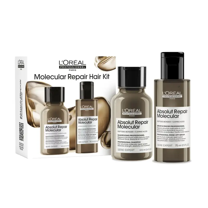 L Oréal Professionnel Absolut Repair Molecular Mini Duo Kit Shampoo + Conditioner Liquido - Cofanetti per Capelli