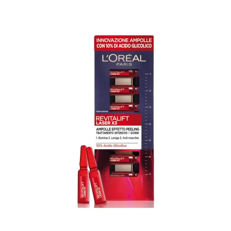 L Oréal Revitalift Laser x3 - Ampolle effetto peeling