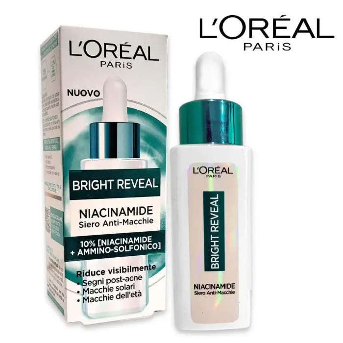 L oréal siero anti-macchie con [10% niacinamide + ammino-solfonico] 30 ml