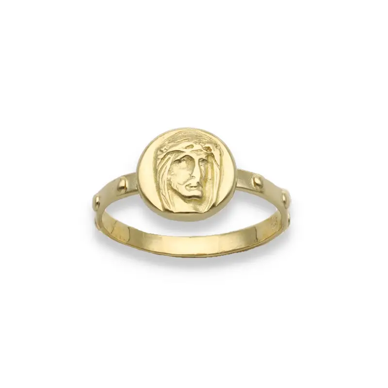 L oro2 Anello rosario in oro giallo