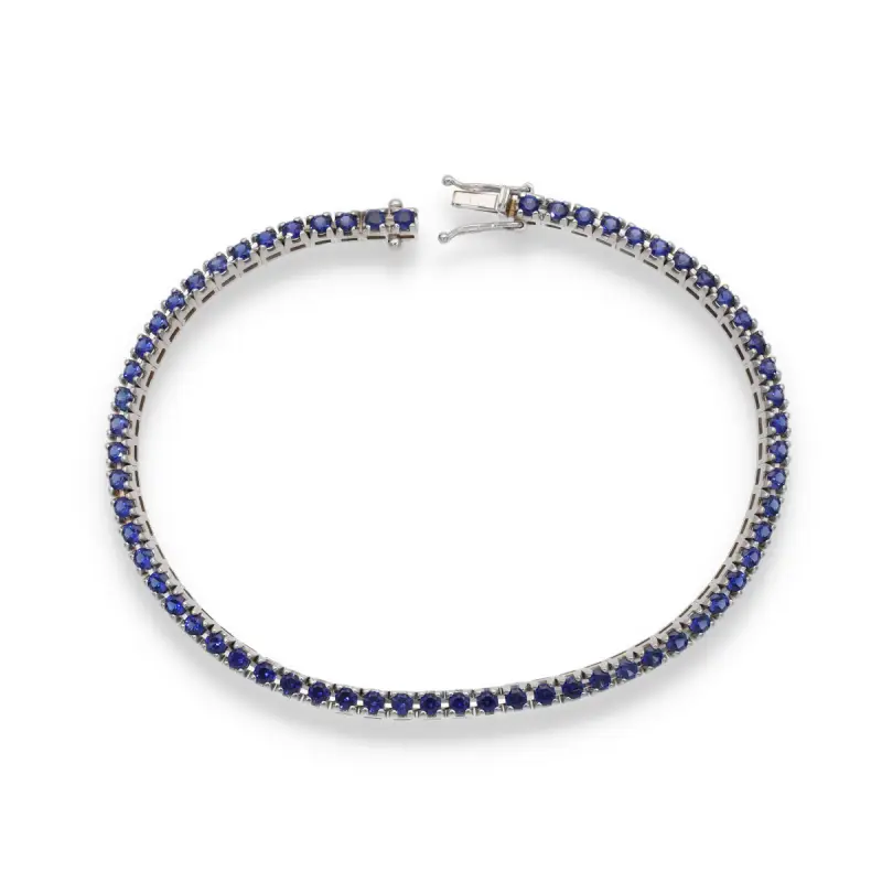 L'oro2 Bracciale Tennis in oro e zaffiri