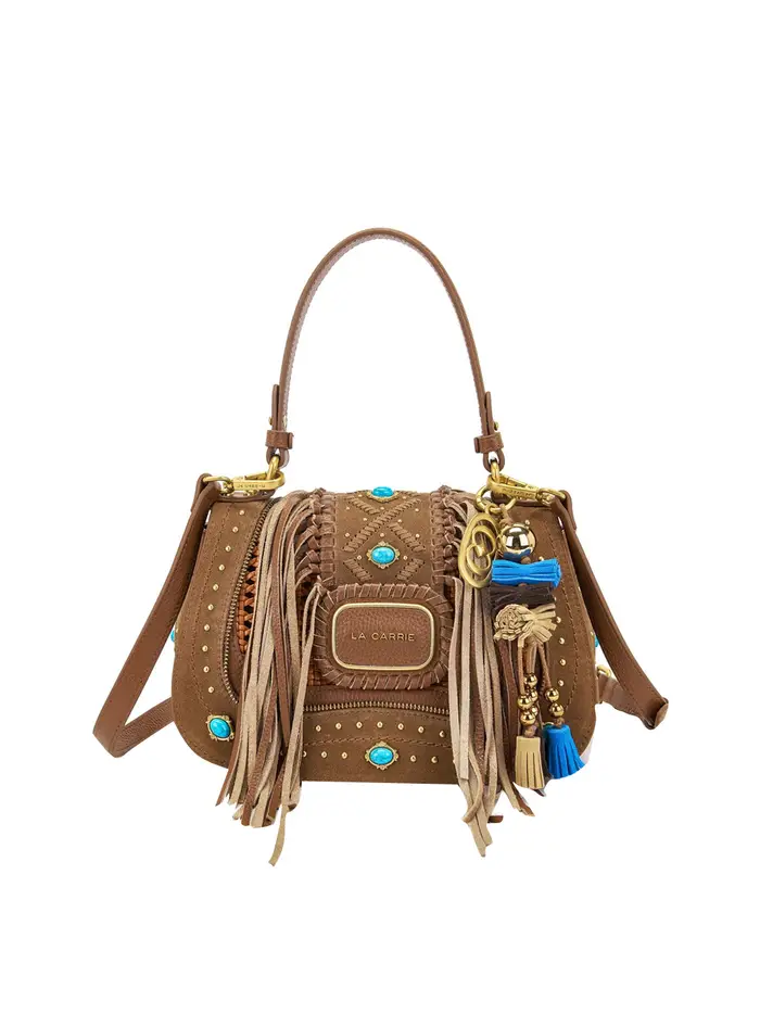 borsa a mano la carrie jungle stones da donna - marrone