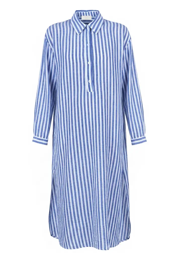 La Femme Blanche Abito - 471781 - Bianco/Azzurro