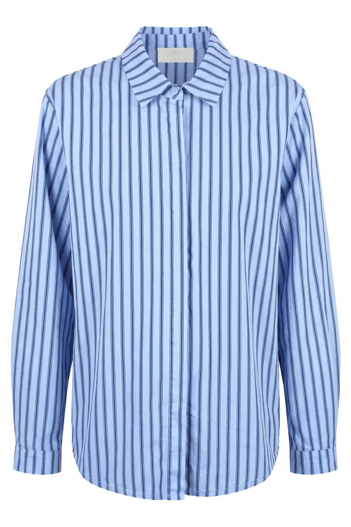 La Femme Blanche Camicia - 471559 - Azzurro/Blu