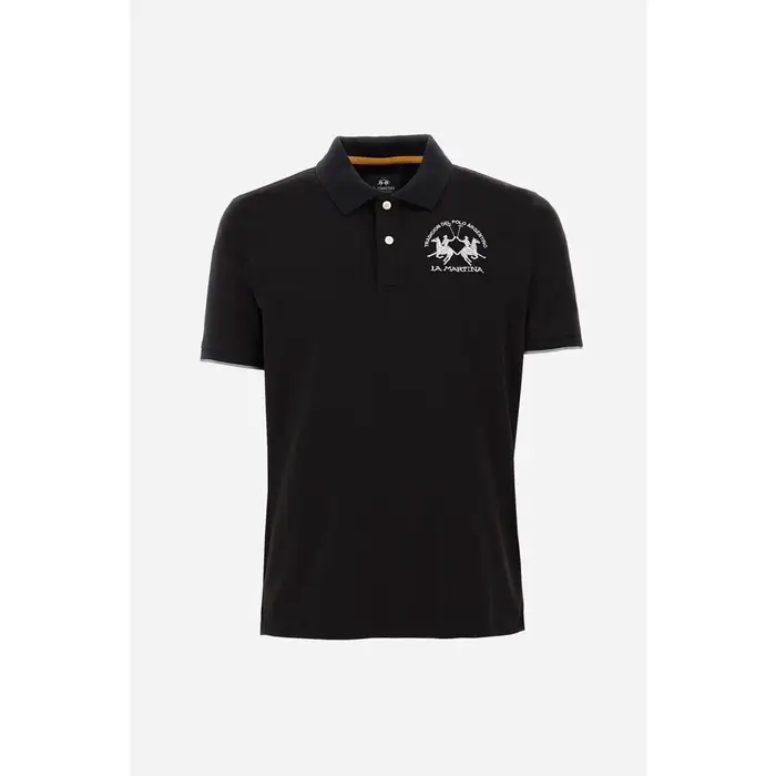 LA MARTINA Polo CCMP11 PK001-09999 BLACK Nero
