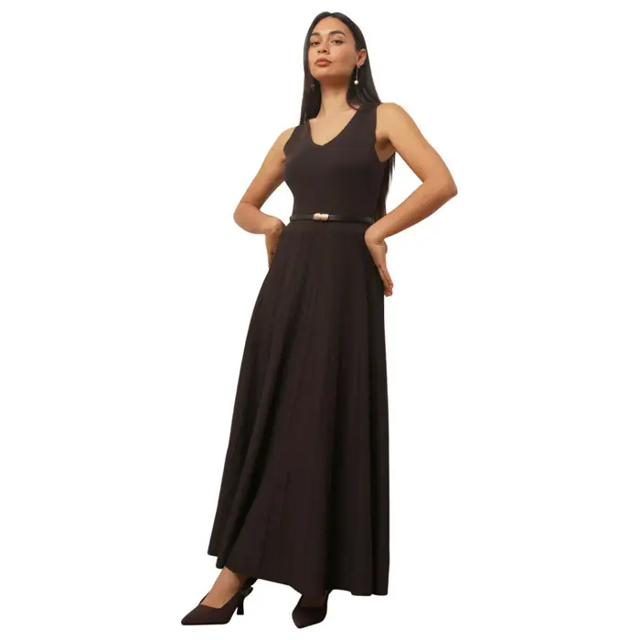 La Modeuse Abito Lunghi 78245_P186030 Marrone