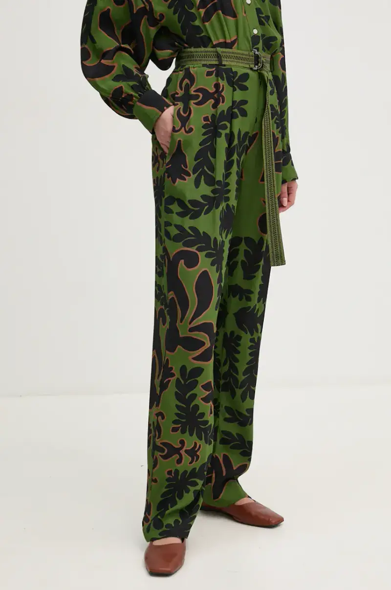 La Petite Française pantaloni PFPONCTUEL donna colore verde PFPONCTUEL