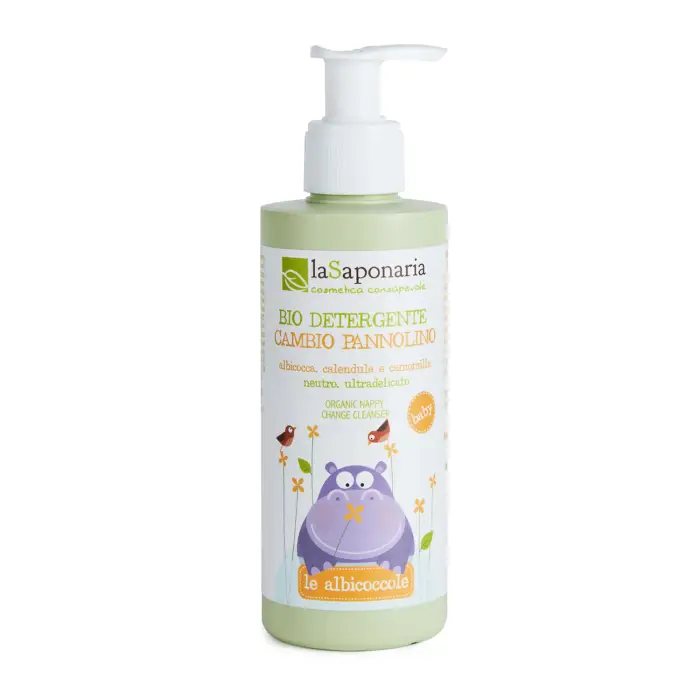 LA SAPONARIA Le Albicoccole Bio detergente cambio pannolino 190ml - Trattamento Bebè