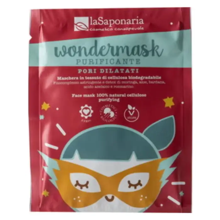 La Saponaria Wondermask Maschera in Tessuto Purificante 10 ml