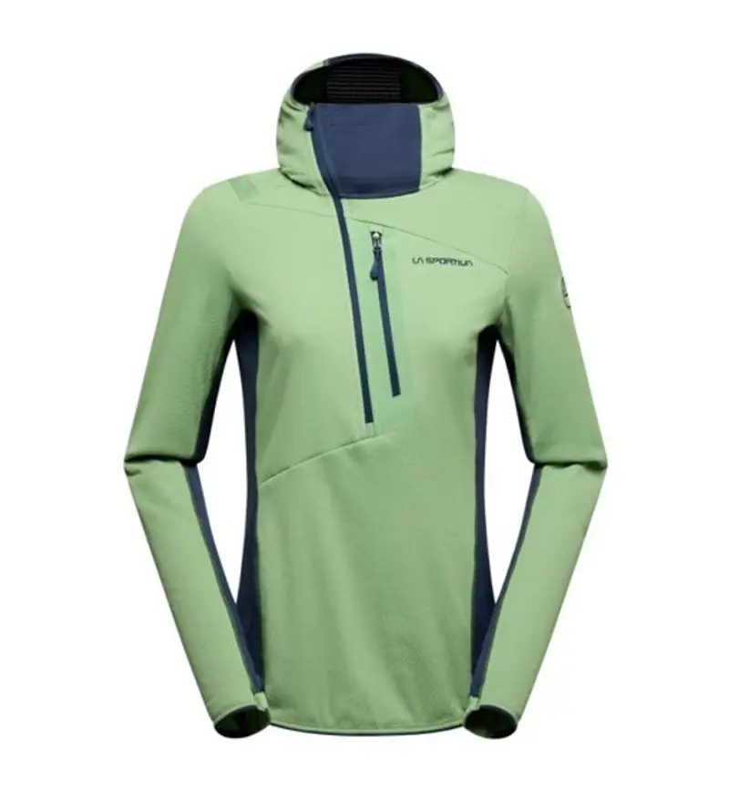 La Sportiva Big Wall Pullover Hoody W - felpa con cappuccio - donna Green