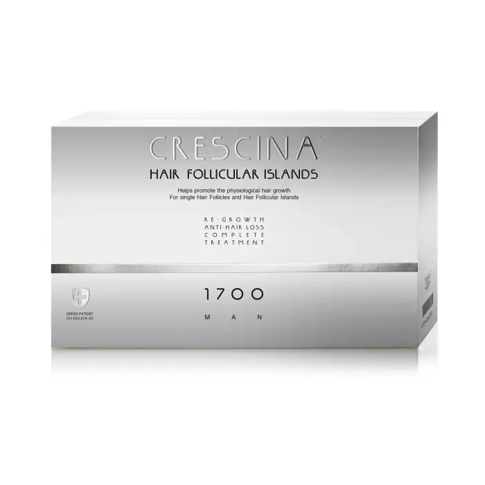 Labo Crescina Follicular Islands 1700 Fiale Stimolanti per la Crescita Siero Trattamento Cuoio Capelluto Uomo 20 pezzi