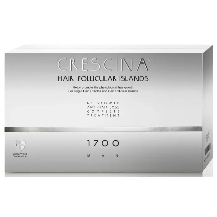Labo Crescina Follicular Islands 1700 Per la stimolazione della crescita Fiale Trattamento Siero Per Cuoio Capelluto Per Uomo 10 +10 pezzi