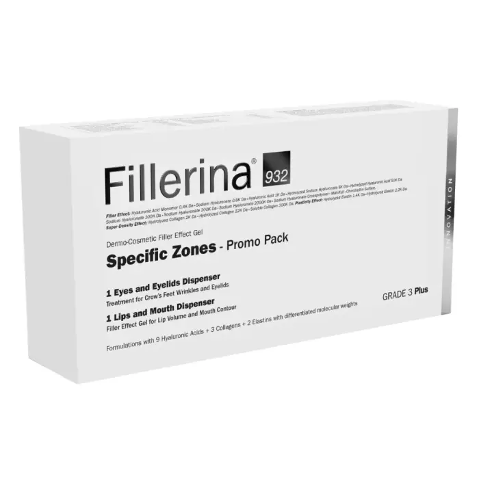 Labo Set Fillerina 932 Zone Specifiche Grado 3 Plus Crema Trattamento Locale Volumizzante Acido Ialuronico Labbra 7 ml + Fillerina 932 Zone