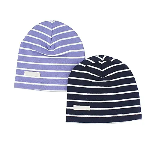 LACOFIA Berretto Beanie Neonato Cappello a Maglia da Bambino Cotone Striscia S/0