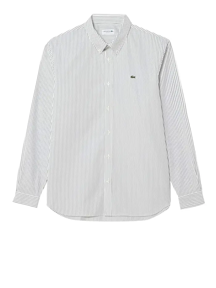 camicia classica lacoste da uomo - bianco