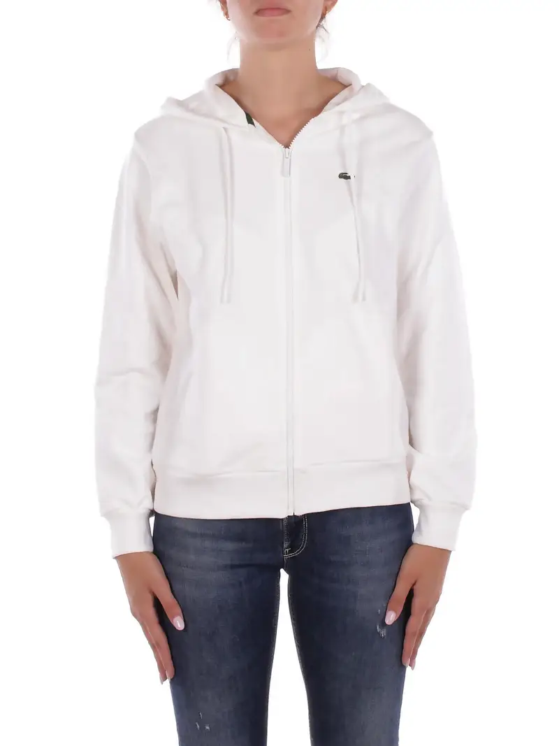 LACOSTE Felpa Donna Farina Sweatshirt
