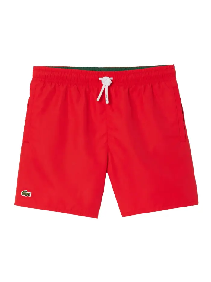 LACOSTE KIDS Costume rosso tinta unita