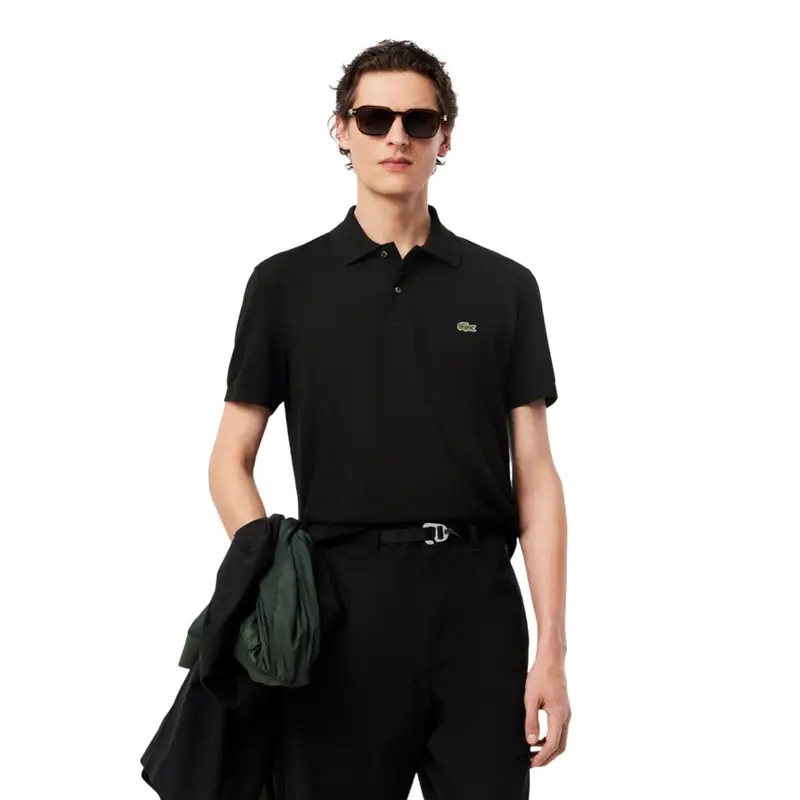 Lacoste maglie uomo - maglietta m/c - nero BLACK