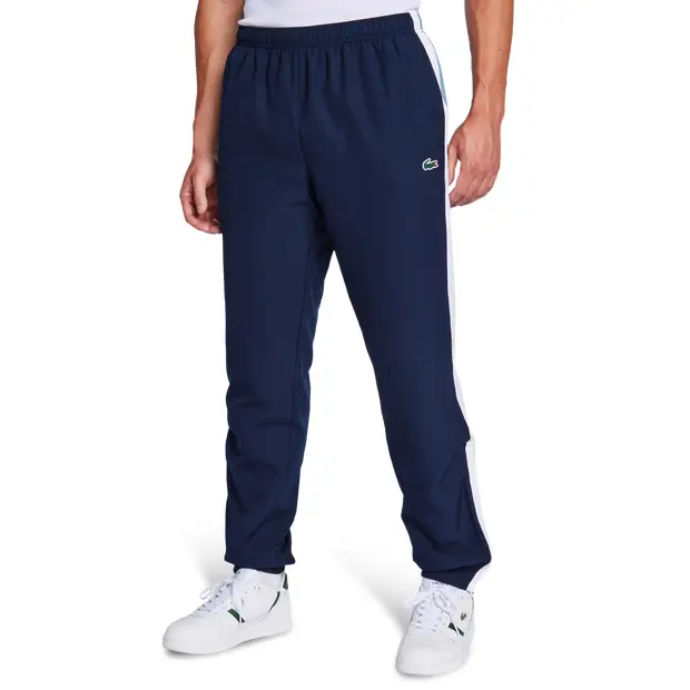 Lacoste Off Court Logo Uomo - Pantaloni Blu - Woven Blue