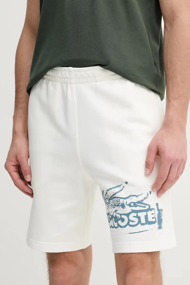 Lacoste pantaloncini uomo colore bianco GH0286