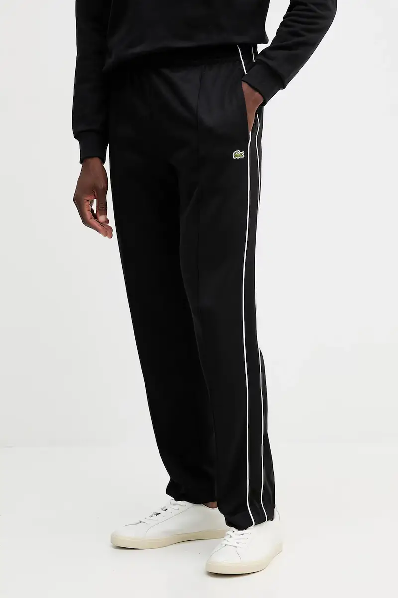 Lacoste pantaloni tuta colore verde XH1412 Nero