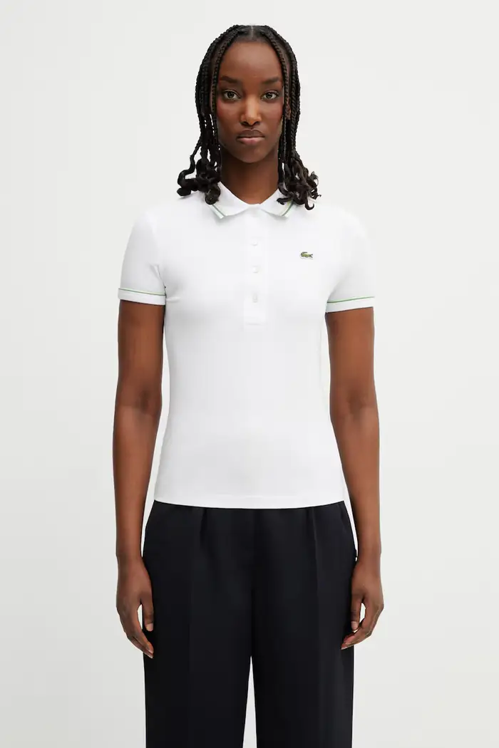 polo da donna con cotone Bianco