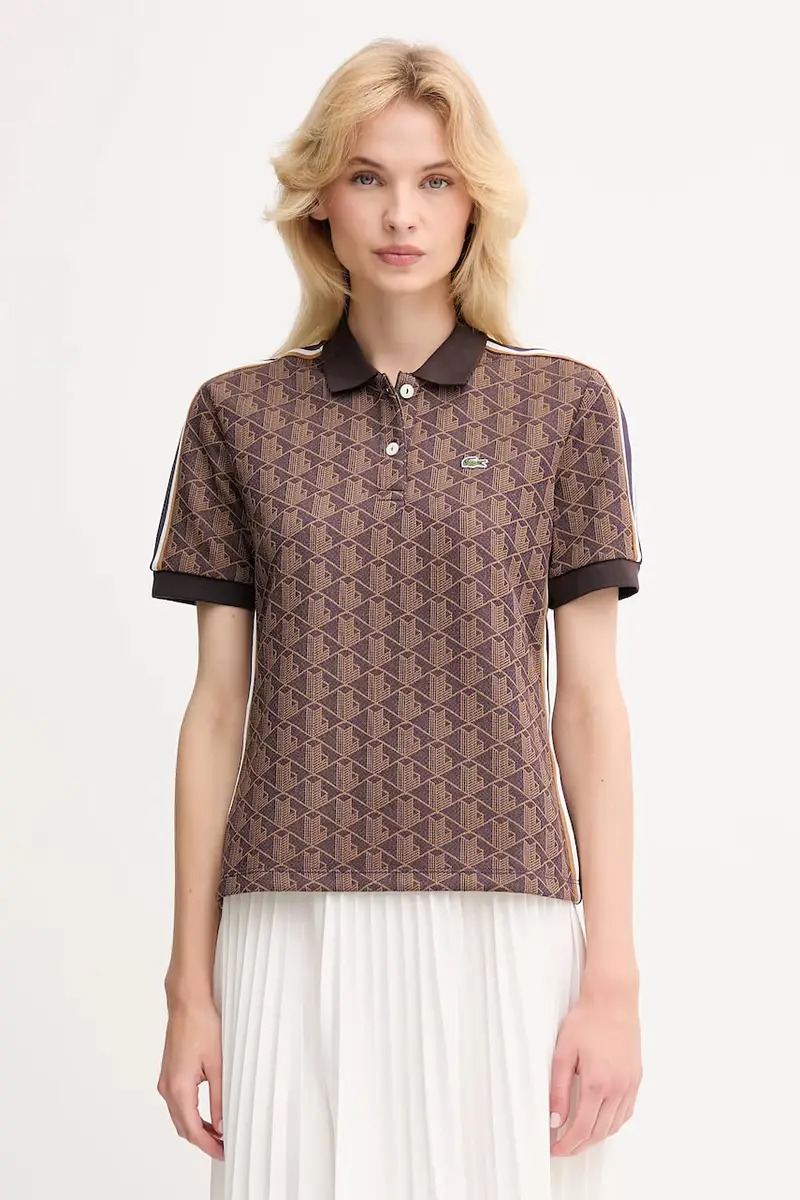 Lacoste Polo Donna Marrone 3425291