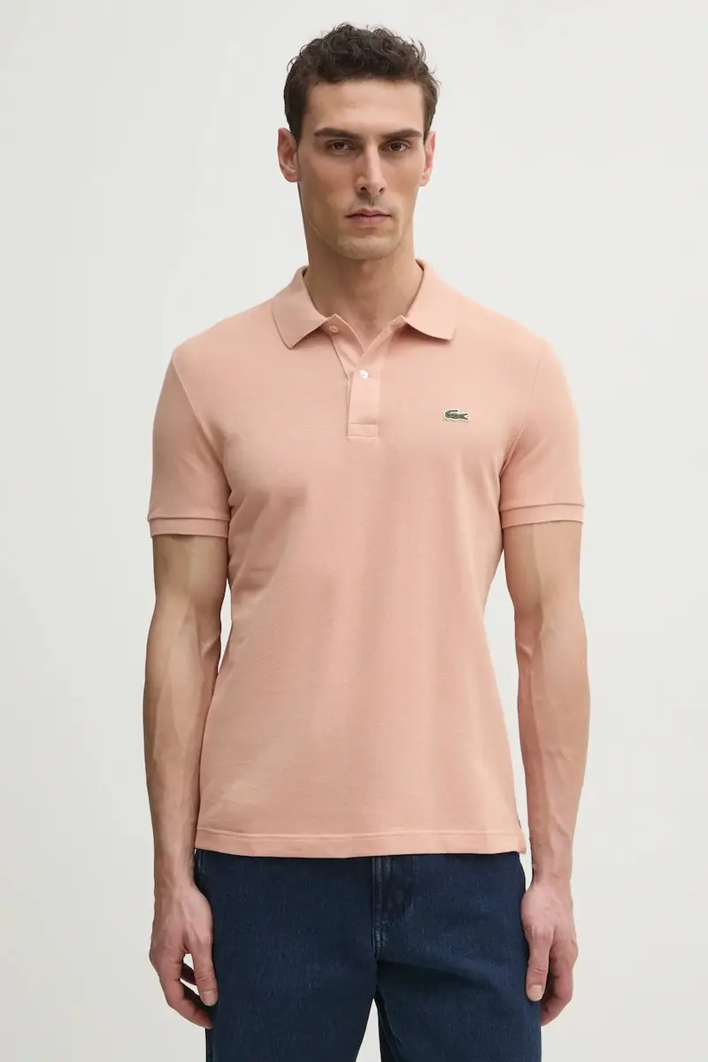 Lacoste polo in cotone colore bianco PH4012 Arancione