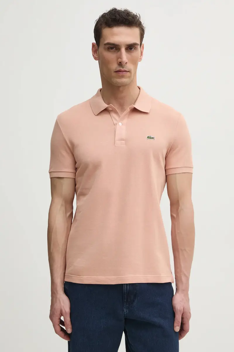 Lacoste polo in cotone colore bianco PH4012 Arancione