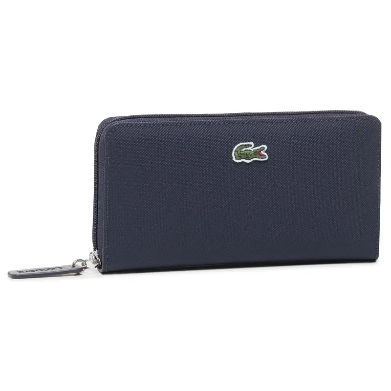 Lacoste Portafoglio grande da donna L Zip Wallet NF2900PO Blu scuro
